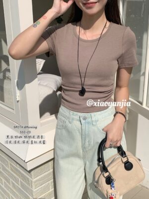 M19可拆杯側抓折短袖上衣