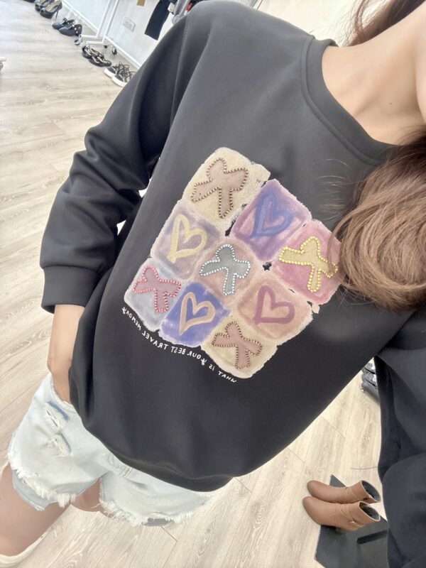 S561667 彩色九宮格上衣