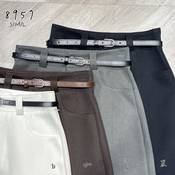 M108 A字附皮帶天司短裙