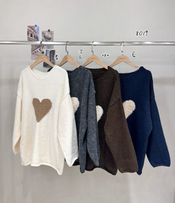 M103立體QQ毛愛心毛衣