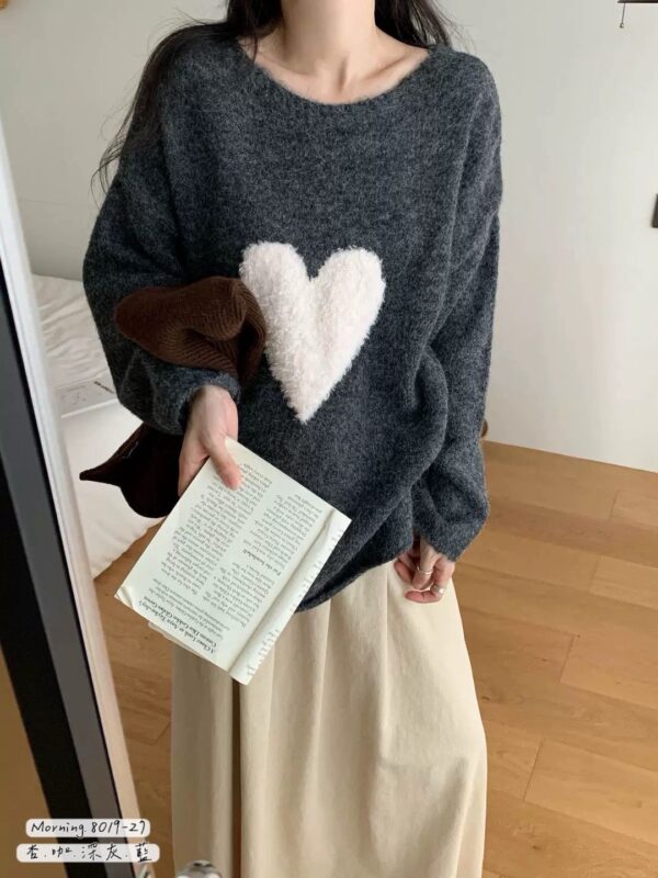 M103立體QQ毛愛心毛衣