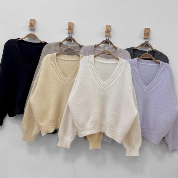 G123針織短版毛衣