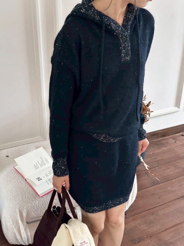 G111小姐姐帽子針織套裝