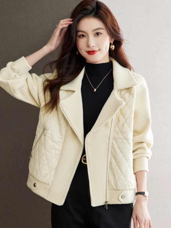 G114水貂毛拼接設計款外套