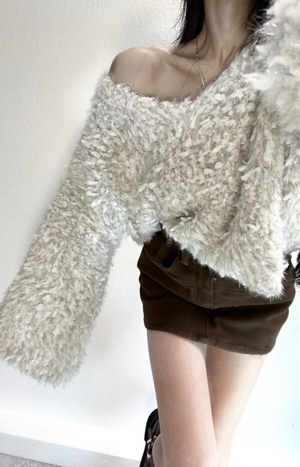 O110 V領金蔥上衣