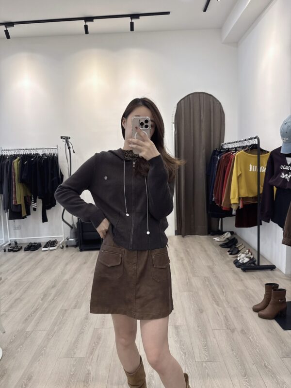 F584012 連帽針織外套