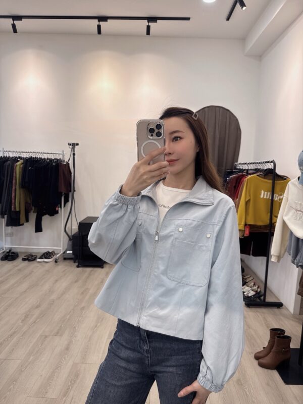 S524001 簡約短版輕夾克