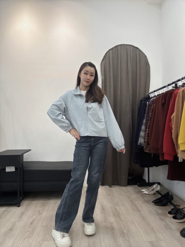 S524001 簡約短版輕夾克