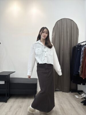 F501012 條紋背心+短襯衣