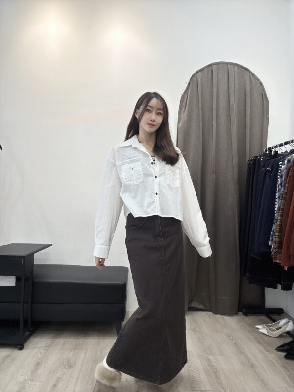 F501012 條紋背心+短襯衣