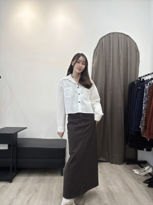 F501012 條紋背心+短襯衣