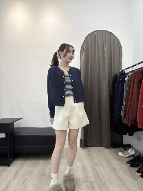 G113後鬆緊毛泥短褲