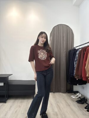 S521093 K書女孩中袖上衣