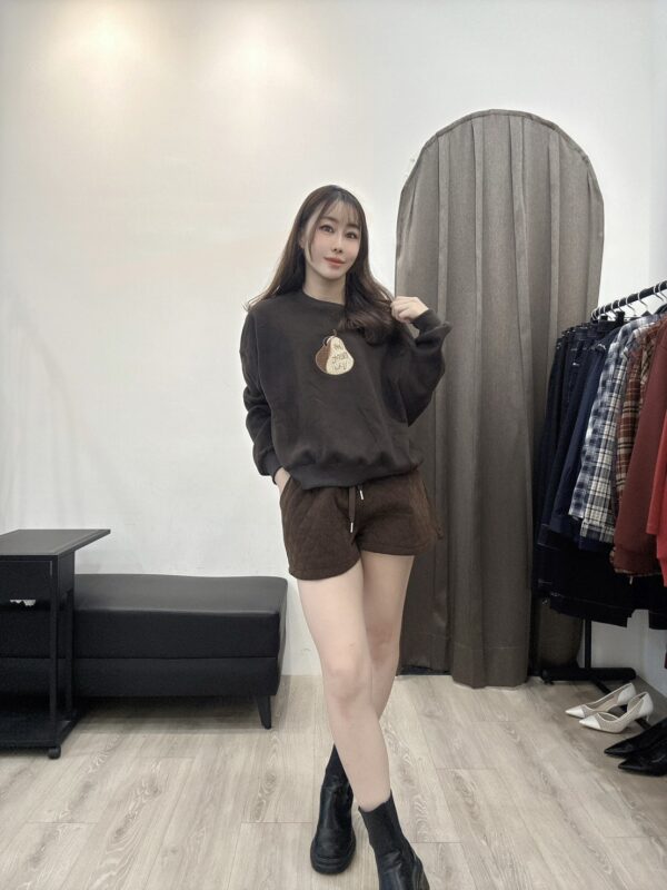 M101菱格紋抽繩短褲