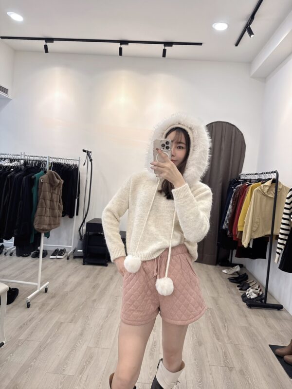 M101菱格紋抽繩短褲