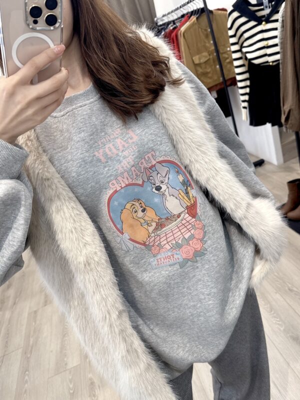 Y103 卡通愛心大學T