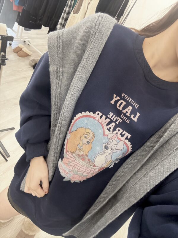 Y103 卡通愛心大學T