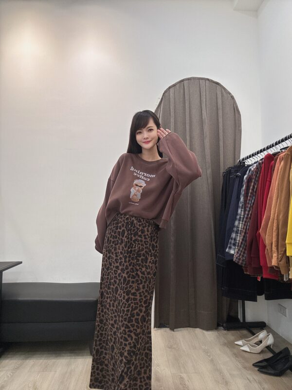 O107 大豹紋魚尾裙