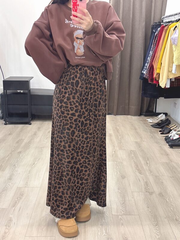 O107 大豹紋魚尾裙