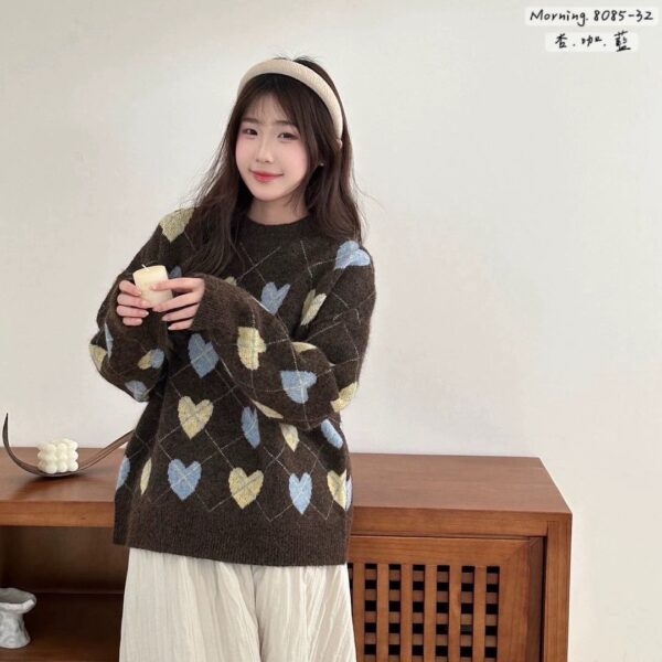M116 復古愛心毛衣