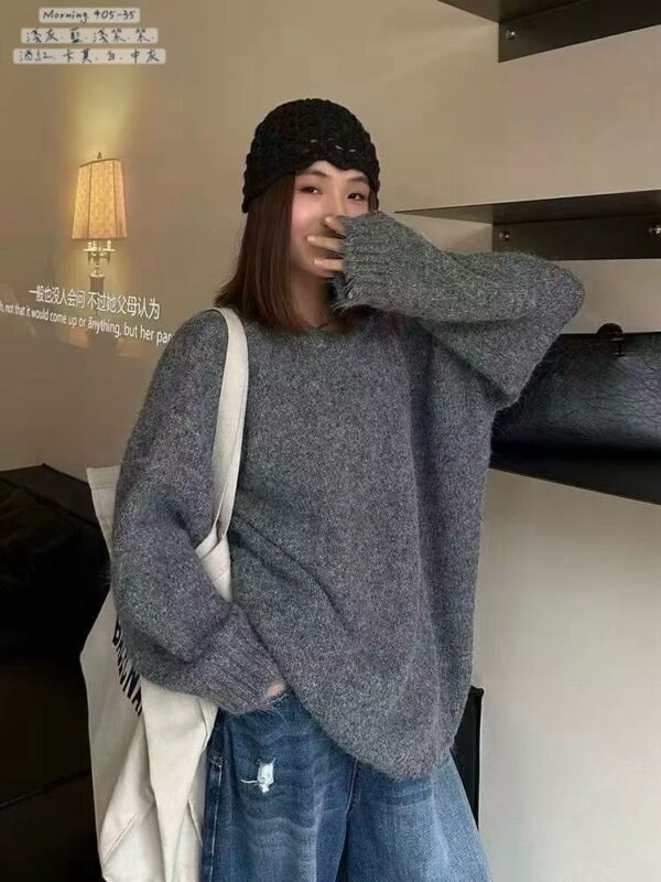 M115 羅紋領浣熊絨毛衣