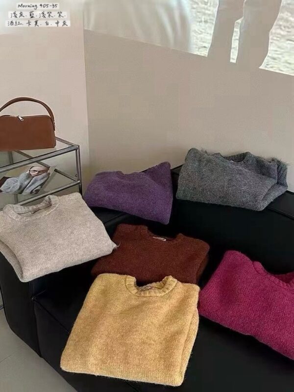 M115 羅紋領浣熊絨毛衣