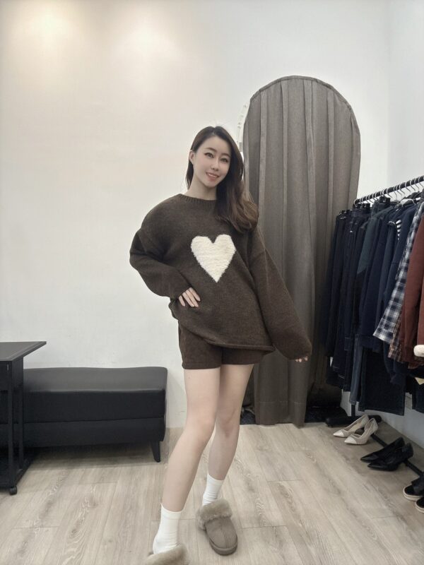 M103立體QQ毛愛心毛衣