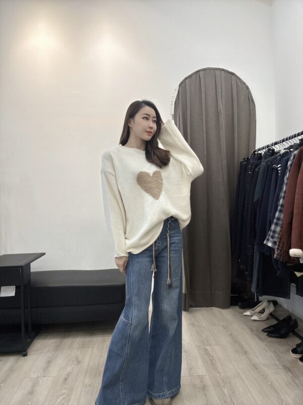 M103立體QQ毛愛心毛衣