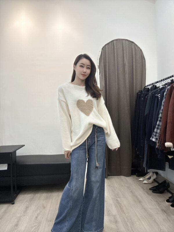 M103立體QQ毛愛心毛衣