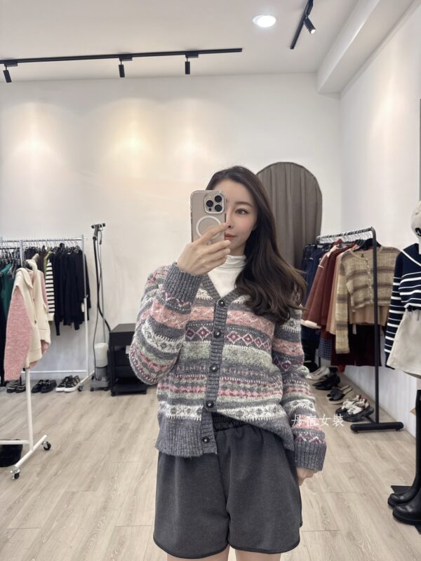 F584060 緹花針織外套