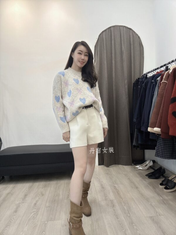 M116 復古愛心毛衣
