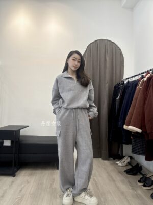 S__124330031 Y106 半拉鍊翻領工裝套裝