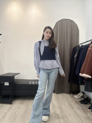 S__124330036 F581079 細格襯衣+針織背心