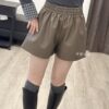 M105鬆緊腰皮短褲