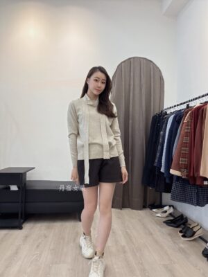 F581138 針織上衣+本布帶