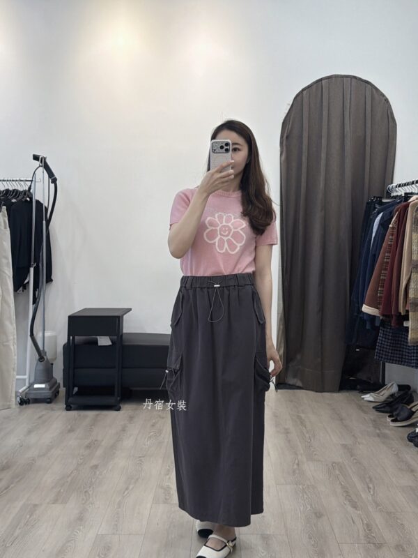 S562004 抽繩工裝裙