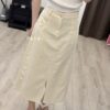 S652043 前開岔牛仔中裙