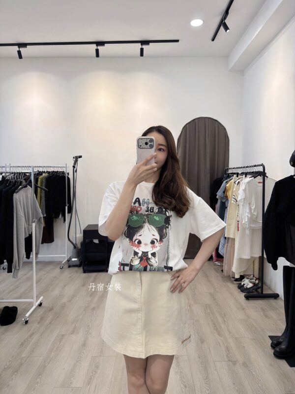 S651106 眼鏡Q妹大版上衣