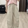 S613044 摺皺工裝褲