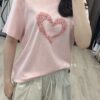 S651746 花瓣繡愛心上衣