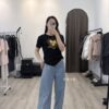 S611048 側抓皺愛心塗鴉衣
